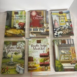 Chocolate Shoppe Mysteries Cat Hardcover Book Bundle Cozy Mystery Shelf Decor